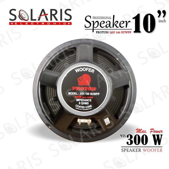 Speaker Woofer 10 Inch 300 Watt PROTON 25H 100 SUWPP