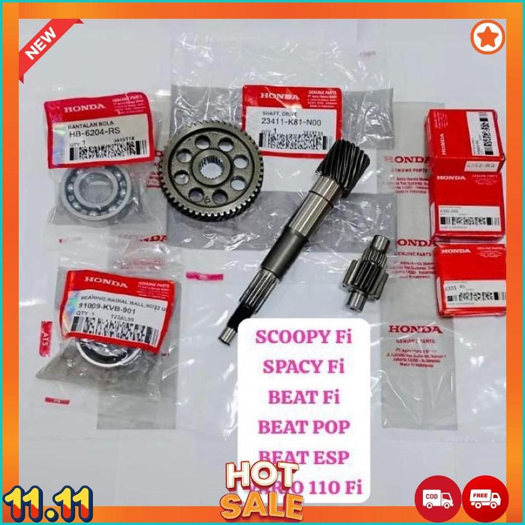 Gigi Gir Rasio Cvt Beat Fi Beat Pop Beat Esp Vario 110 Fi Scoopy Fi Spacy Fi Honda K81 Set Laher Bea