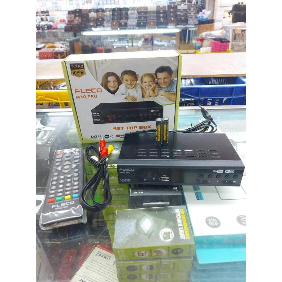 Set top box stb tv digital Fleco DVB T2 ful HD siaran digital
