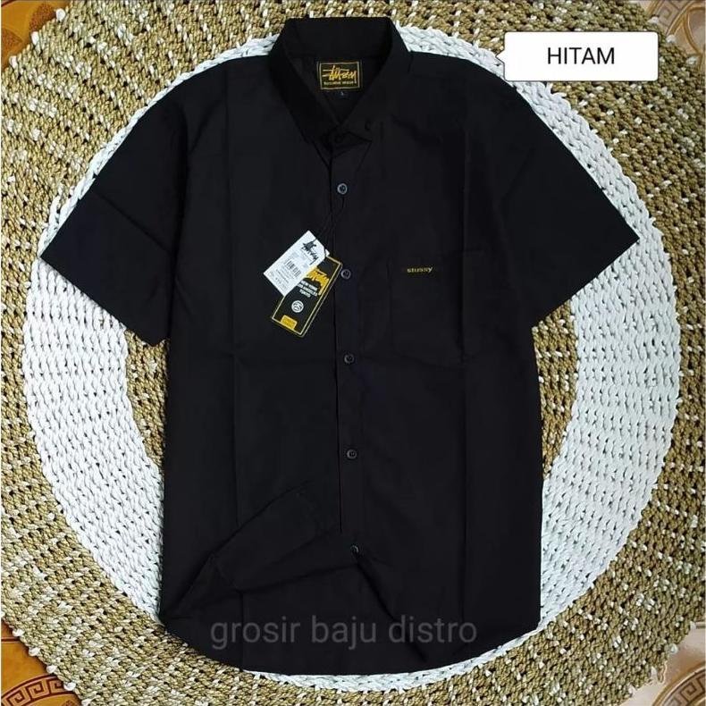 LIMITED BAJU KEMEJA PRIA LENGAN PENDEK PREMIUM ATASAN CASUAL JUMBO HEM COWOK KEREN ORIGINAL DISTRO