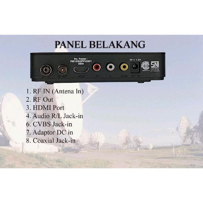 Evinix Set Top Box H-1 NEO untuk TV DIGITAL DVB-T2 free kabel HDMI