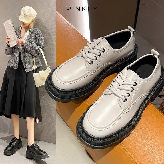 PINKEY P056 Sepatu Boots Wanita Pinkey Docmart Kasual Shoes - Tinggi Hak 5cm