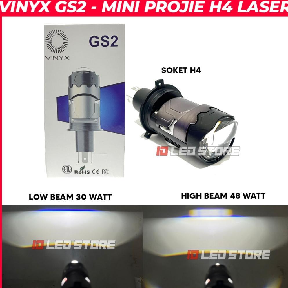 LAMPU LED H4 HEADLAMP VINYX GS2 48 WATT MINI PROJIE H4 VINYX GS 2 MOTOR MOBIL I1093