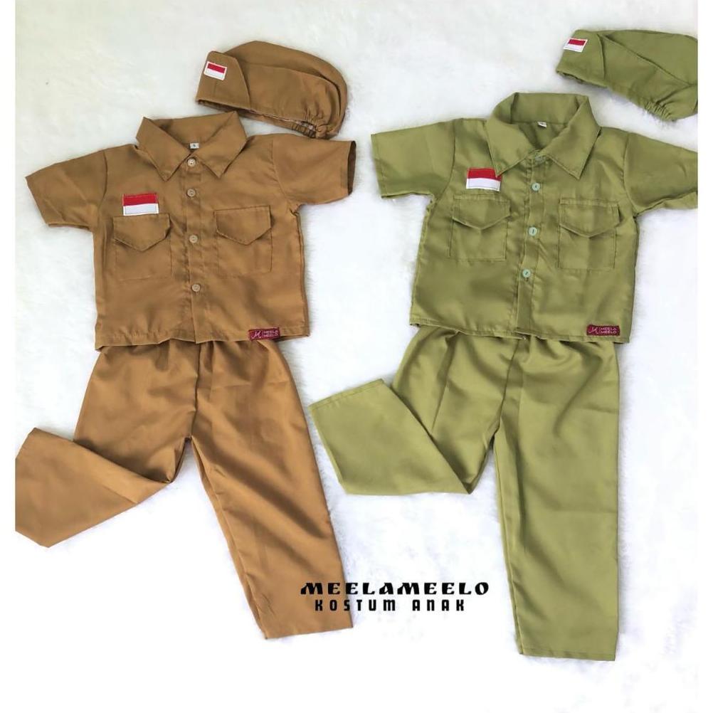 Diskon Kostum Pahlawan Anak Veteran Bung Tomo /  Kostum  Photoshoot Pahlawan Baju Kemerdekaan Anak
