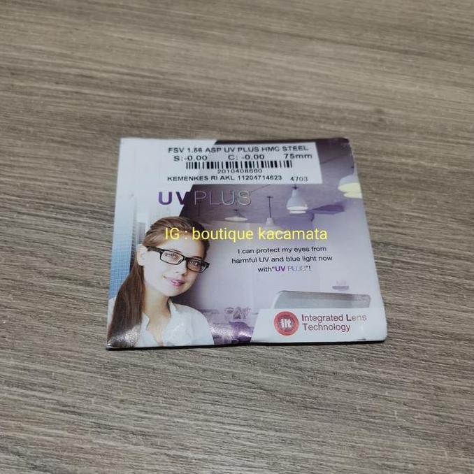 Lensa Anti Blue ILT FSV 1.60 AS UV Plus Steel