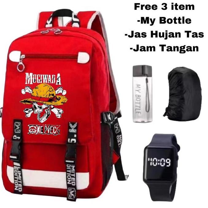 Tas ransel anime One Piece-Ransel karakter anime keren-Tas sekolah motif anime-Tas anime cowok popul