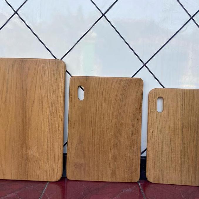 Talenan Kayu Ukuran 35X25 / Talenan Kayu Jati / Talenan Kayu Mahoni / Talenan Besar / Talenan Tataka