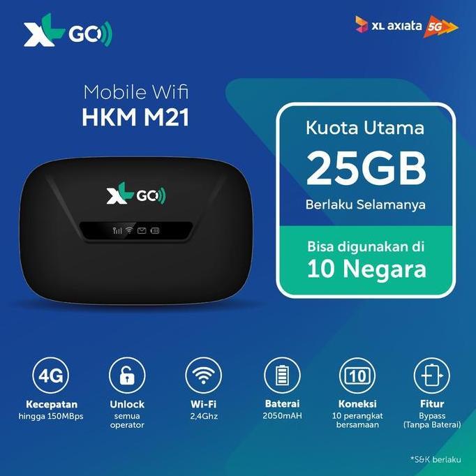 Xl Go Izi Mifi Router Modem Wifi 4G Huawei E5573 Unlock Free Kuota Xl