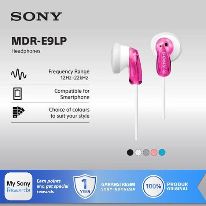 Sony Mdr-E9Lp Ex Ear Earphone / E9 Lp / Mdre9 / E9-Lp
