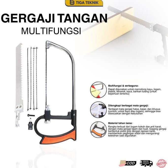 Gergaji Tangan Multifungsi KLD - Gergaji Multifungsi Serbaguna Logam