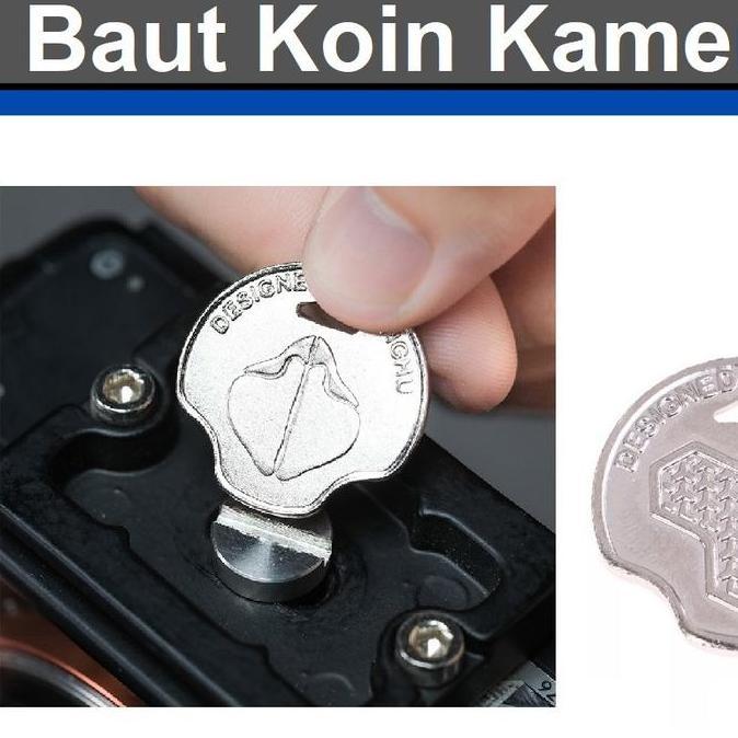 Obeng/Kunci Koin Untuk Baut Camera Plate, Kamera Bracket Tripod Cage
