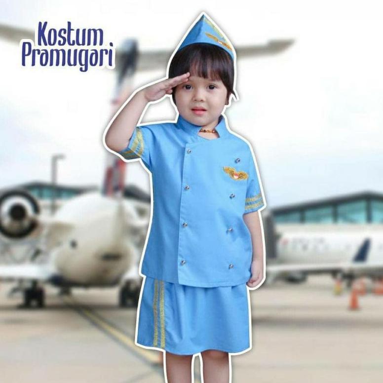 Diskon Kostum Pramugari Anak Seragam Profesi | Kostum Profesi Anak | Seragam Pramugari
