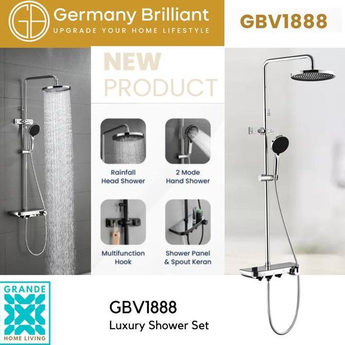 xifarah_boykan - germany brilliant luxury shower set chrome gbv1888 gbv 1888