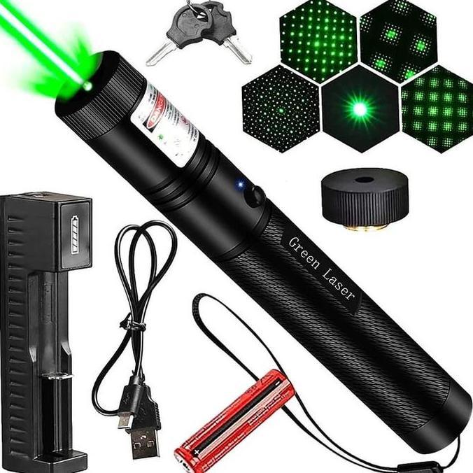 lydiaowbear - laser pointer hijau set / green laser pointer 303 / laser hijau pointer / laser pointe