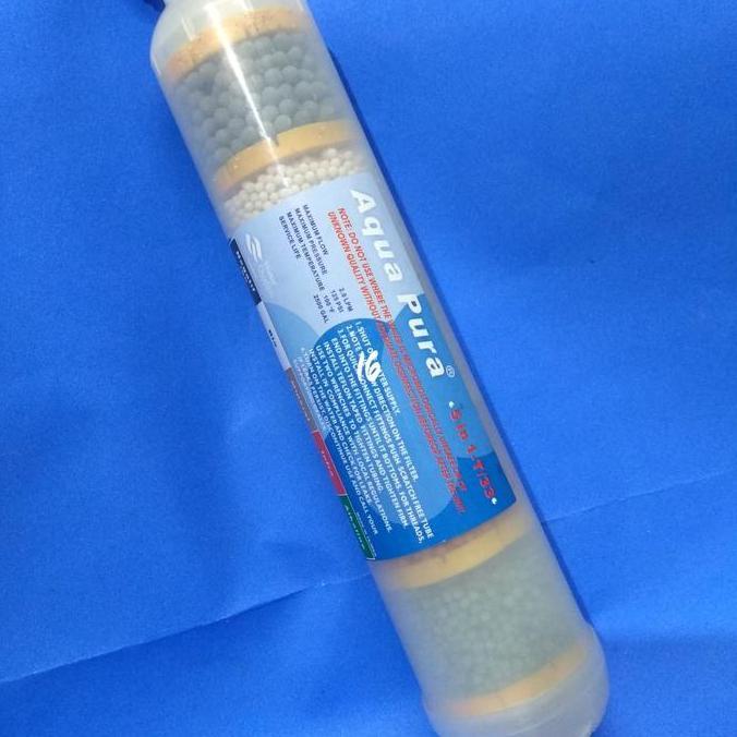 Filter Kapsul Bio Mineral Alkaline 2'' Untuk Air Alkalin Bio Mineral Meningkatkan Ph Ion Mineral Bio