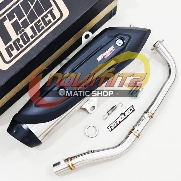 Knalpot Standar Racing TZM Project SS Pro Full Pack Aerox 155 OLD Lexi