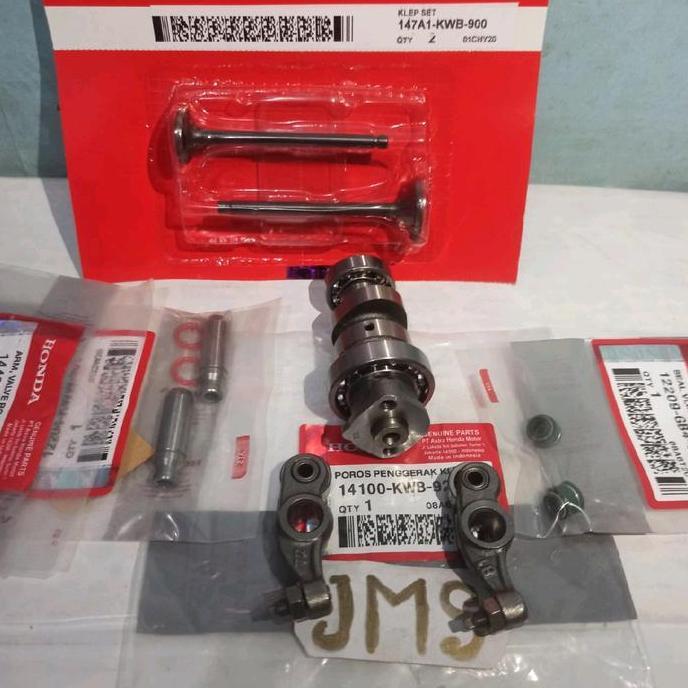 NOKEN AS KWB+PELATUK+PAYUNG KLEP+BOSH BOTOL+SIL KLEP HONDA REVO ABSOLUTE BLADE 110 ORINAL Motor