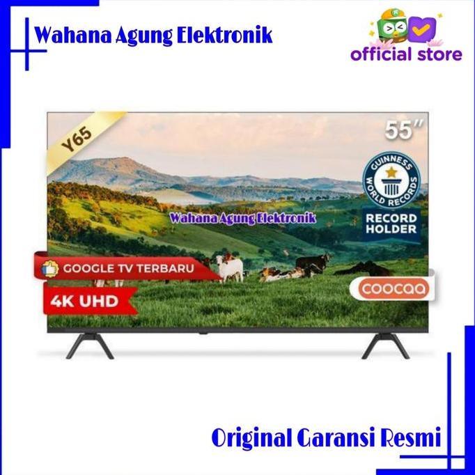 Murah Coocaa 50Y65 Smart Android Google Tv Led 4K Uhd 50 Inch Y65 Series