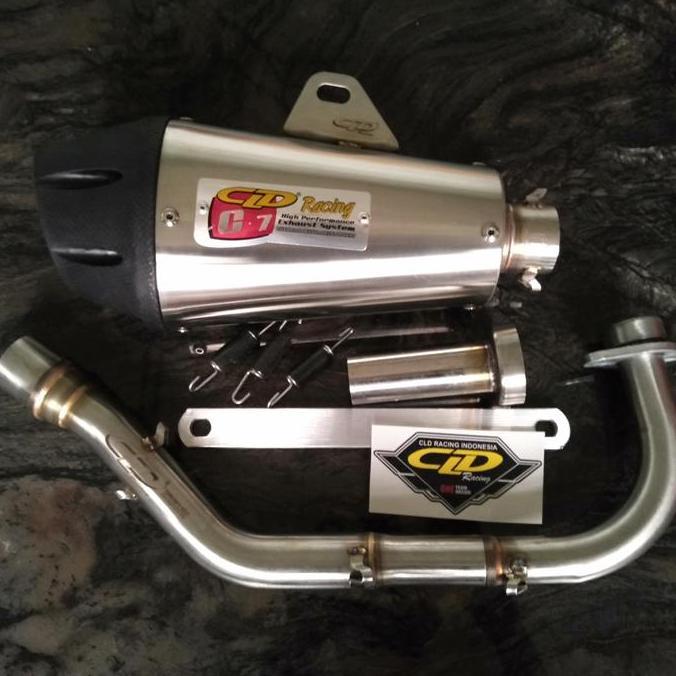 Knalpot CLD Racing Mio Nouvo type C7 Doff inlet 38