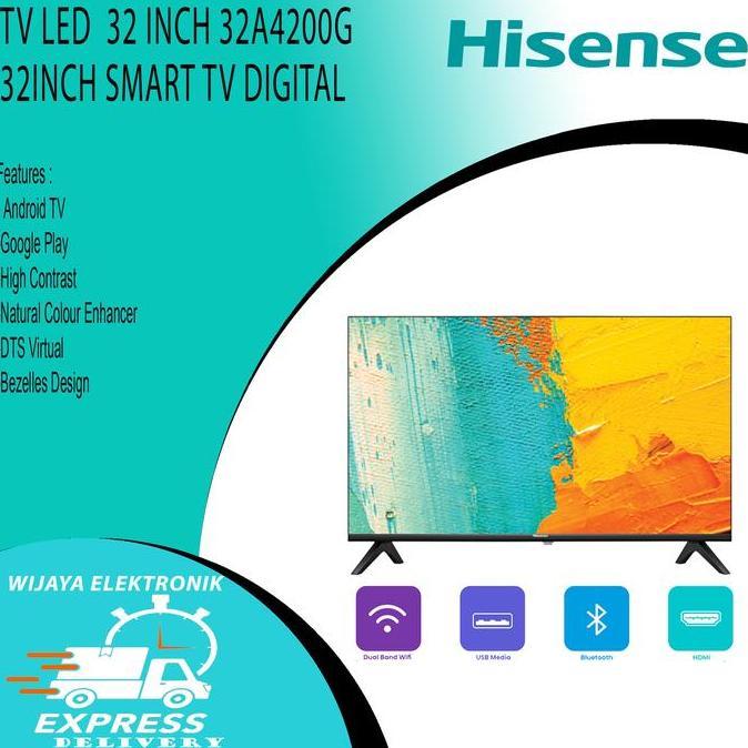 Promo Hisense 32A4200G - Tv Led 32" Smart Tv  Garansi Resmi/Tv Hisense 32A4200G