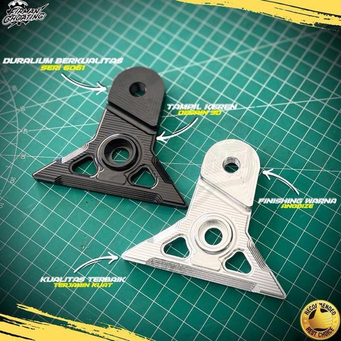 BREKET BRIKET KNALPOT RX KING NEW ORINAL CNC DURALIUM BERKUALITAS PREMIUM 60601