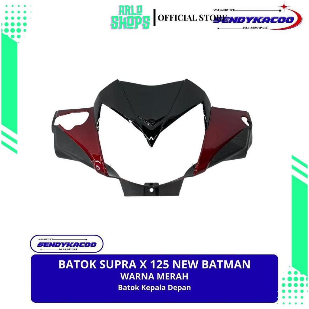 batok depan supra x 125 batman warna merah / batok lampu supra x 125 YB Ori