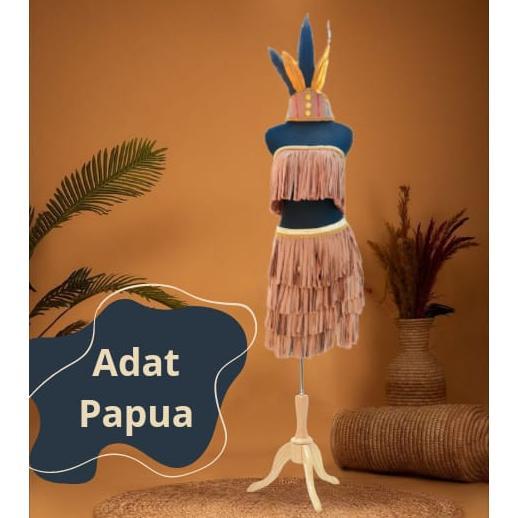Free Ongkir Kostum Adat Papua Balita Anak Dan Dewasa | Kostum Papua Rumbai | Kostum Adat Indonesia