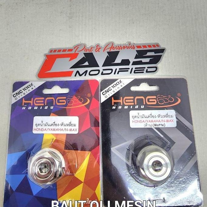 BAUT OLI MESIN 2KUNCI STAINLESS HEXAGONAL YAMAHA HONDA NINJA 2TAK HENG