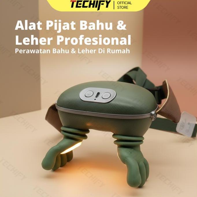 YOTUDO Alat Pijat Leher dan Bahu Elektrik Professional Massage Shoulder Neck Massager Portable Getar