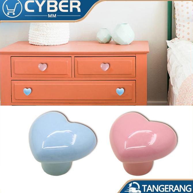 VURYOH 4*3.6*3.1CM Handle Laci Minimalis Hati Portabel Single Hole Handle Pintu Anak Universal Handl