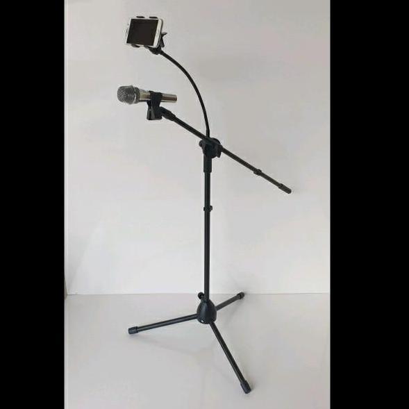 Tiang Mic / Stand Mic / Tripod Mic Berdiri HOLDER HP ( Metal Noise )