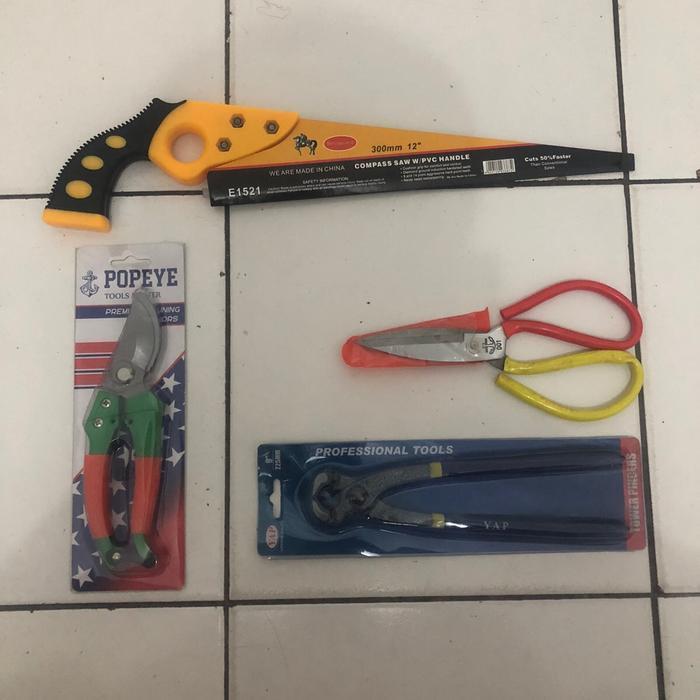 Paket set alat tanaman bonsai ( 4pcs ) atau perlengkapan alat Bonsai set