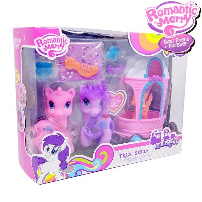 NEW MAINAN LITTLE PONY TRAIN SET KERETA KUDA LITTLE PONY - 102 ORI