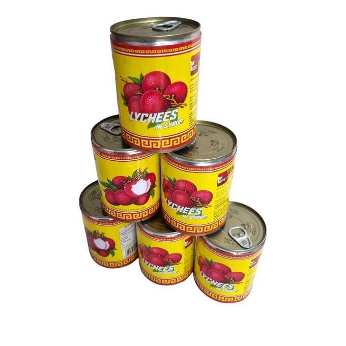 Foodz- Buah Sirup Leci Lychee Lecy Lechy Longan Cokctail Syrup Kaleng Herring Harvest Delight Ikps 5