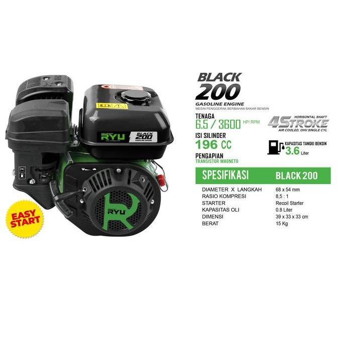 Mesin Penggerak/Gasoline Engine Black200 - Tekiro Ryu