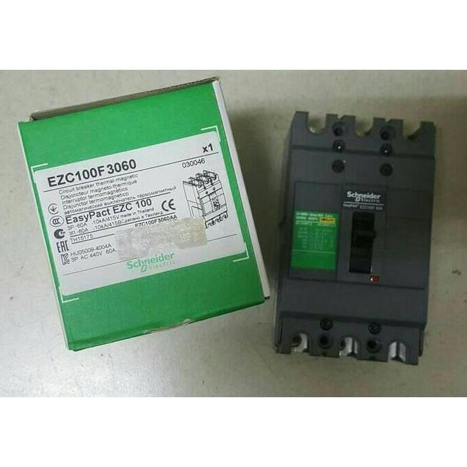 TERLARIS SCHNEIDER MCCB EZC100F-10KA/MCCB 3POLE 60A SCHNEIDER