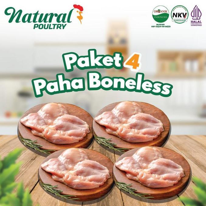 Paha Boneless Natural Poultry (500 gram) Paket 4 Paha Boneless