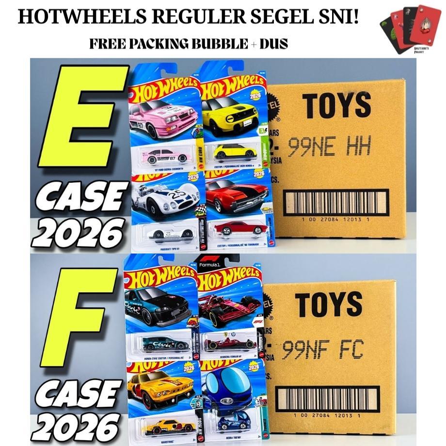 Hot Wheels Hotwheels Diecast Karton Kartonan Dus Segel SNI 72 Pcs Lot A B C D E F G H J K L M N P Q