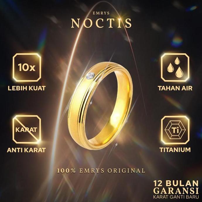Youboy- Emrys Noctis Ring Cincin Titanium Pira Wanita