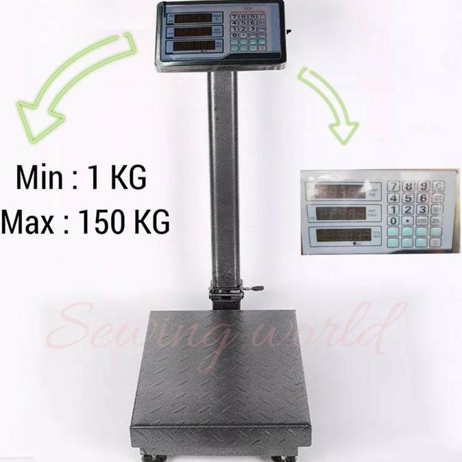 Timbangan Duduk Digital 150 KG / Timbangan Barang Ekspedisi TCS-150 KG