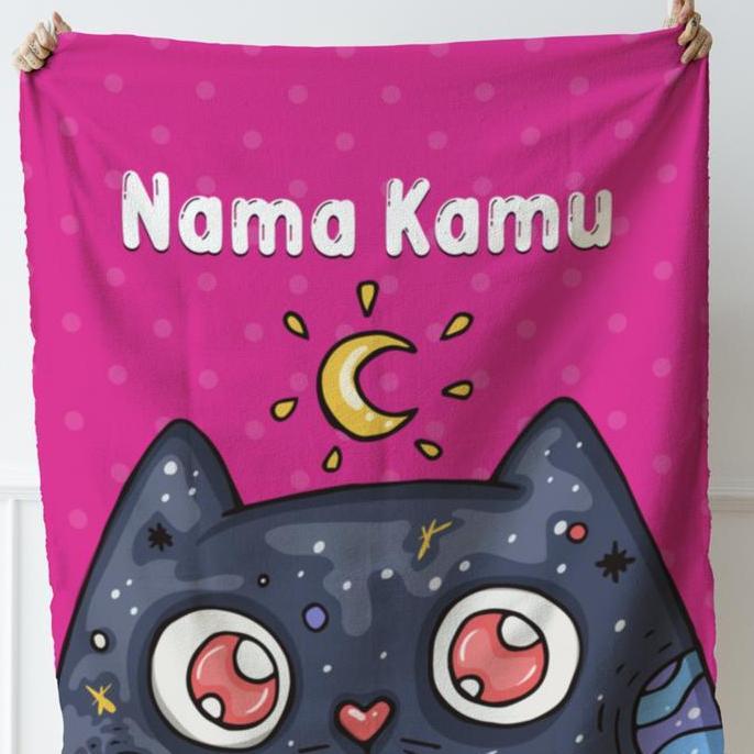 TERLARIS SELIMUT ANAK CUSTOM NAMA | SELIMUT ANAK PEREMPUAN KARAKTER |CUSTOMKIDS
