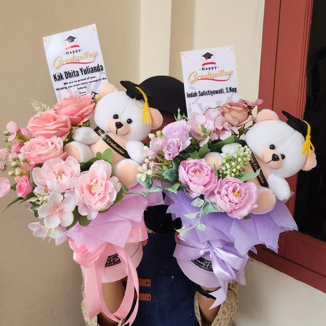 Buket Bunga Boneka Bloom Box Bunga Kaisha Ms KS