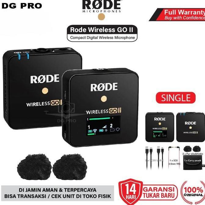 Rode Wireless GO II Single Digital Wireless Microphone Original Mic