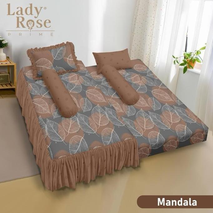 TERLARIS LADY ROSE PRIME - SPREI 2IN1 120X200 TINGGI 30 CM / SPREI LADY ROSE 2IN1 MOTIF TERBARU - SP
