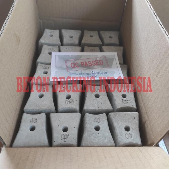 ECERAN - Beton Decking siap pakai 40mm 4cm - Tahu beton