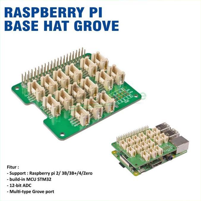 TERBARU - Raspberry Pi Base HAT Grove