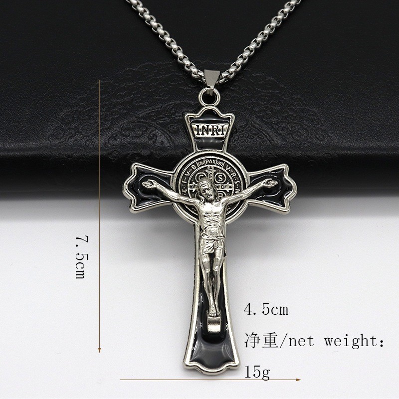 Kalung Pria Titanium Salib Doa Pria Wanita Unisex Emium Original K49