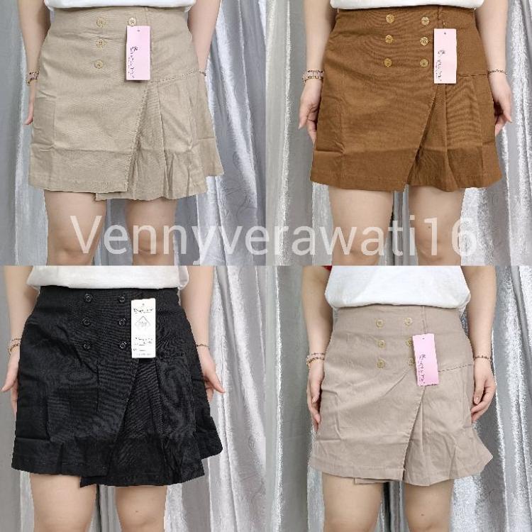 Rok Celana Pendek Jennie Stretch Tebal Simple Me/Rok Celana Pendek Wanita Stretch Tebal Simple Me