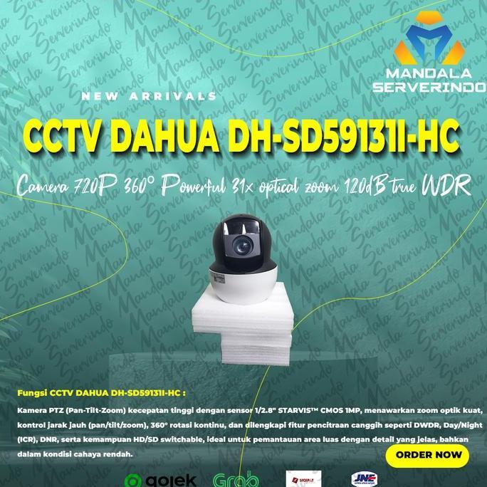 Camera CCTV DAHUA DH-SD59131I-HC 25/30/50/60fps 720P 360 Powerful 31x optical zoom 120dB true WDR, 3