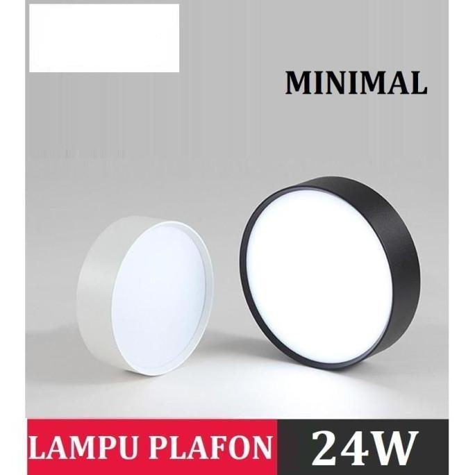 Downlight Outbow 888-24Watt Kotak / Bulat / Lampu Plafon / Bk / Wh